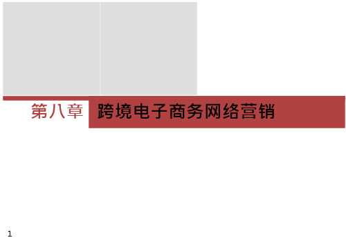 跨境电商实务课件08跨境电子商务网络营销