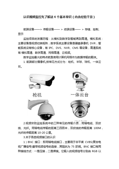 认识视频监控先了解这4个基本常识（内含经验干货）