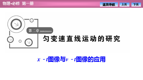 高一物理人教版必修一【x—t图像与v—t图像的应用】优质课件