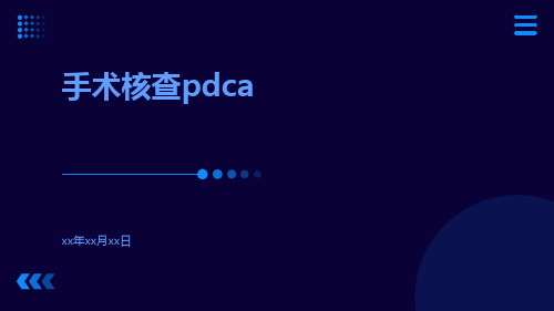 (医学课件)手术核查PDCA