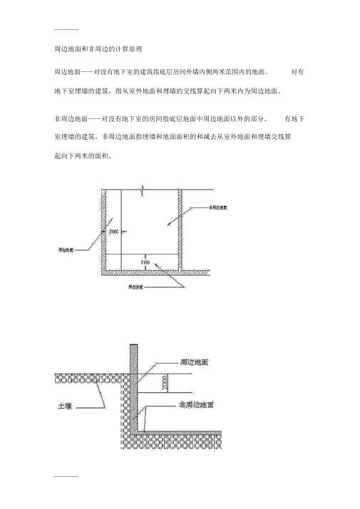 周边地面和非周边的计算原理