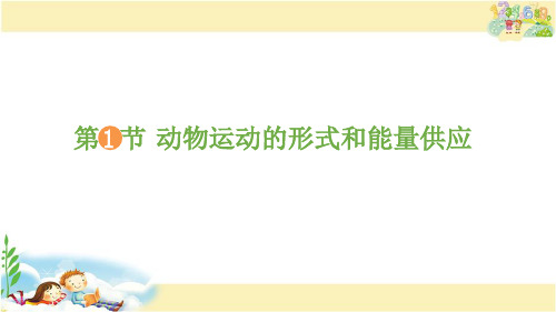 苏教版生物八年级上册  动物运动的形式和能量供应