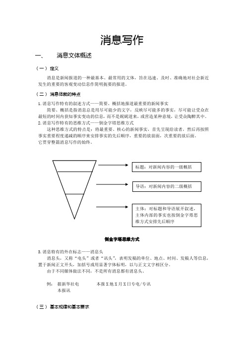 消息写作笔记