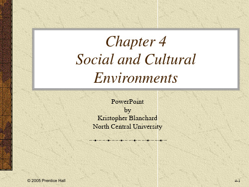 ch04SocialandCulturalEnvironments(全球营销,沃伦
