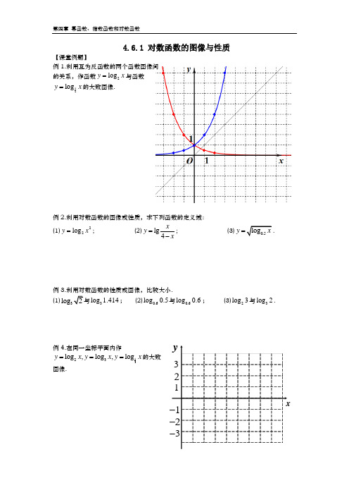 4.6.1 对数函数的图像与性质(含答案)