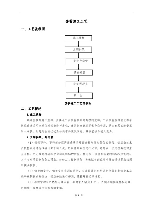 套拱施工工艺