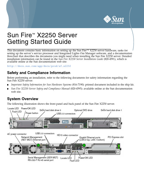 Sun Fire X2250 服务器入门指南说明书
