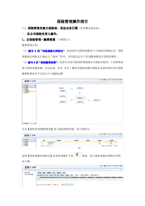 保险管理操作指引