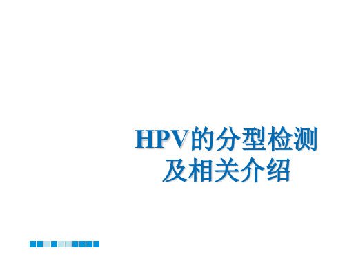 HPV分型检测的介绍  ppt课件