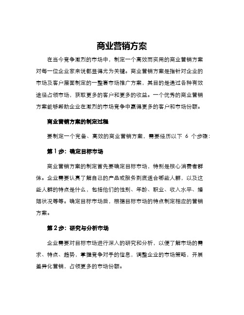 商业营销方案