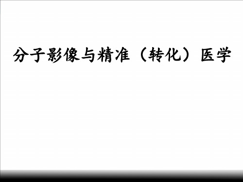 核医学：分子影像与精准(转化)医学