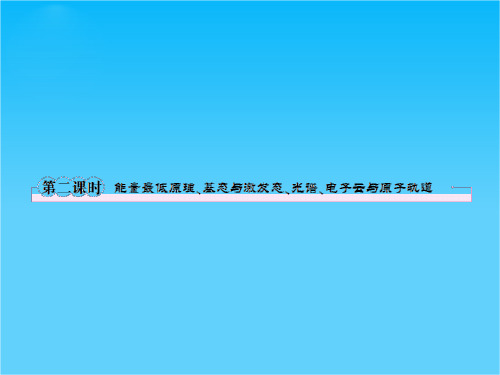 高二人教版化学选修3课件1-1-2能量最低原理、基态与激发态、光谱