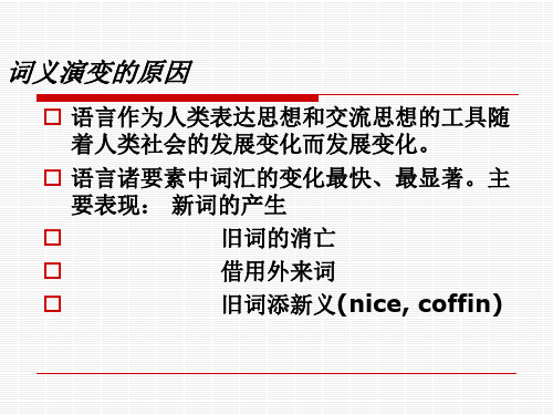 词义演变的原因和过程-文档资料