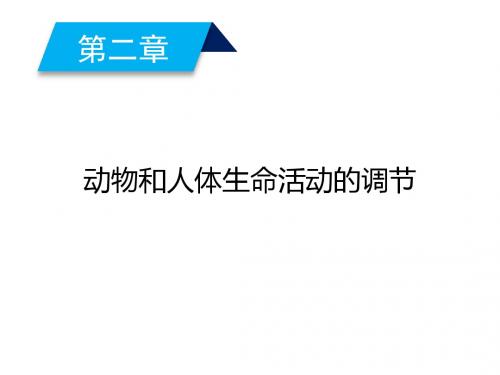 2017-2018学年高二生物人教版必修三课件：第2章 动物和人体生命活动的调节 第1节