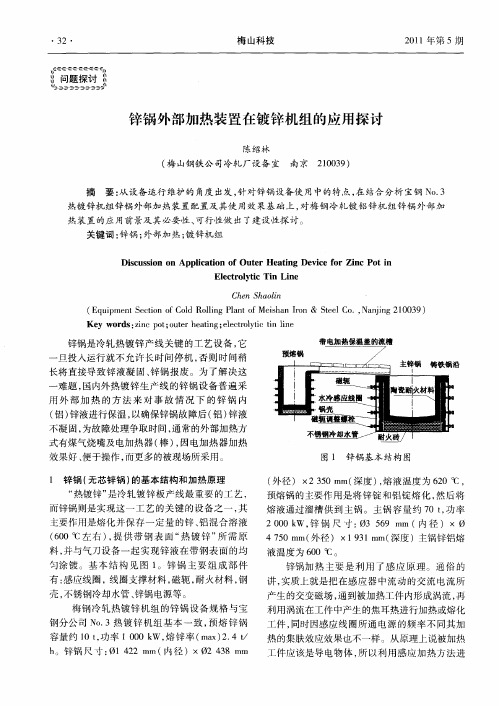 锌锅外部加热装置在镀锌机组的应用探讨
