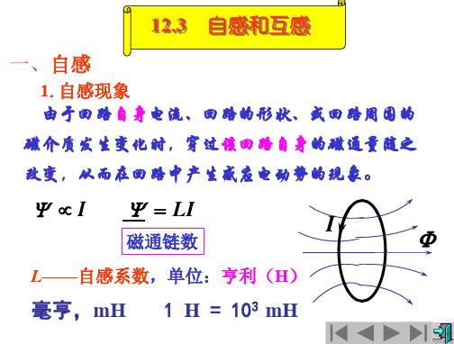 12.3-12.4自感和互感磁场能量与能量密度