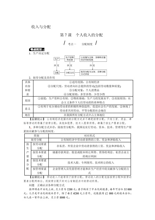 (完整word版)高中思想政治必修一第3单元知识点(word文档良心出品)