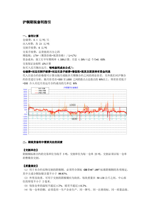 分享沪铜期现套利指引