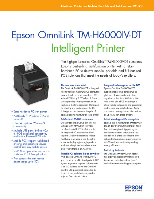 Epson OmniLink TM-H6000IV-DT 商品说明书