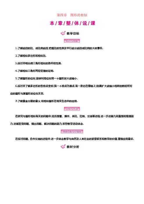 九年级数学第4章图形的相似教学案北师大版