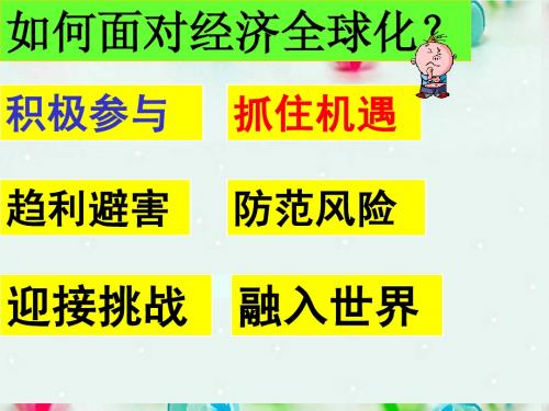 高中政治积极参与国际经济竞争与合作课件 新人教版必修1