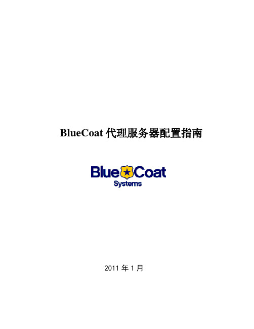 BlueCoat代理服务器配置指南