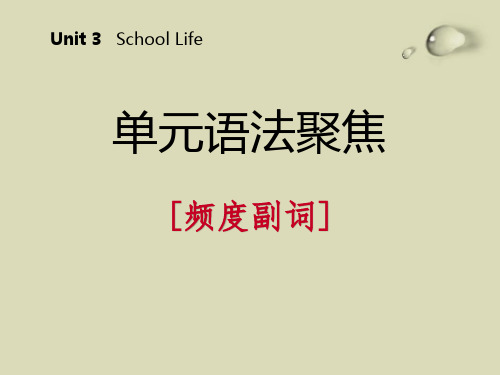 冀教版七年级英语下册 (单元语法聚焦)School Life 新课件