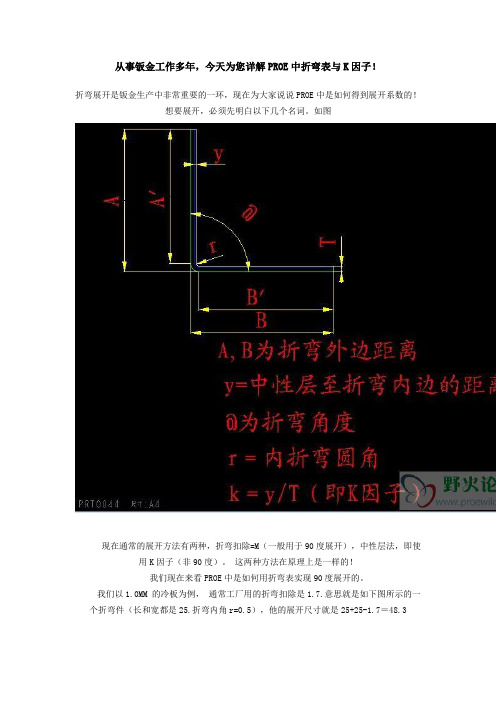 钣金_折弯展开、折弯系数、折弯表与K因子[1]