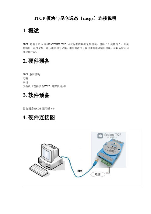 ITCP与昆仑通态(mcgs)连接手册