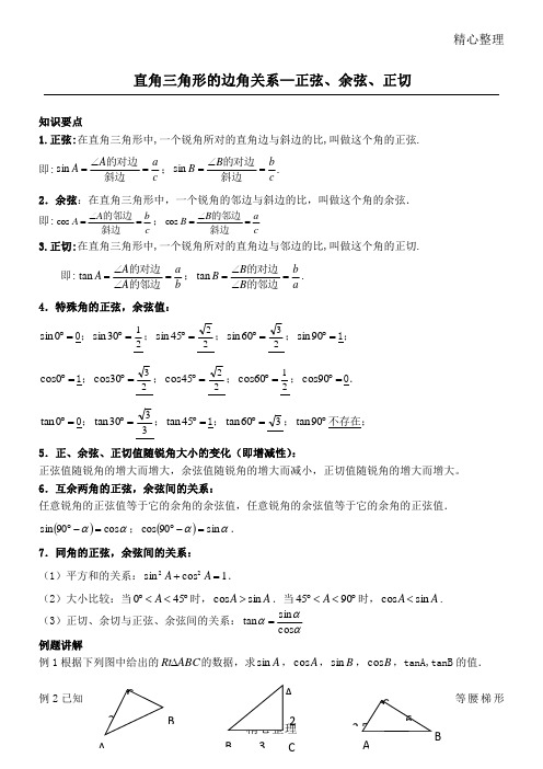 正弦、余弦、正切