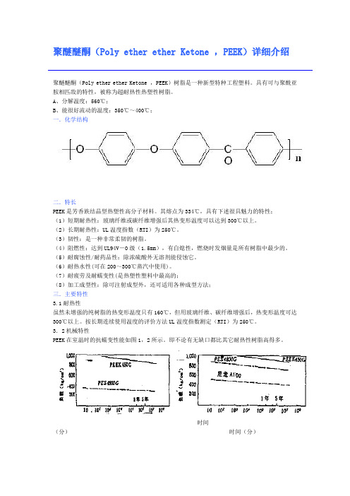 聚醚醚酮(Poly ether ether Ketone ,PEEK)详细介绍