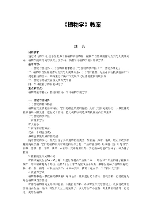 植物学教案