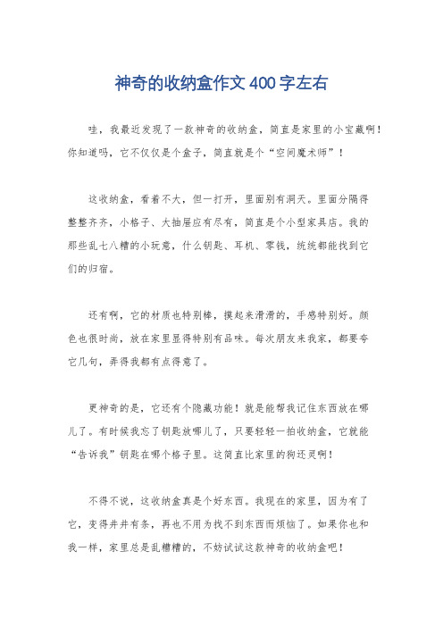 神奇的收纳盒作文400字左右