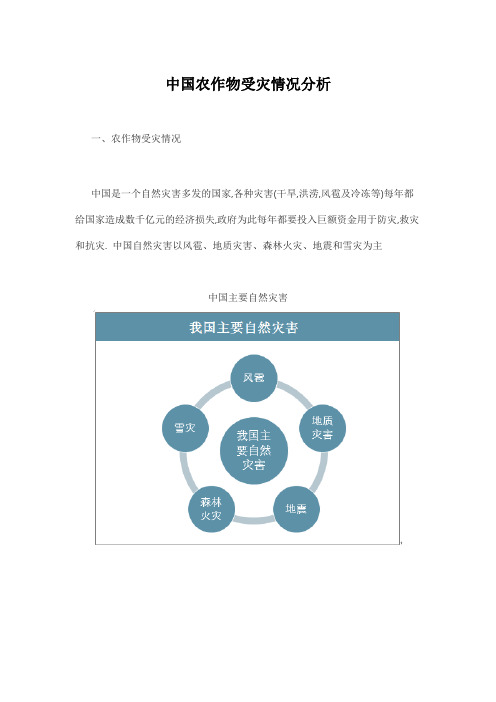 中国农作物受灾情况分析