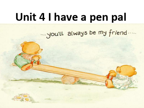 《I have a pen pal》PPT课件4