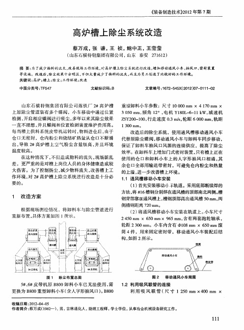 高炉槽上除尘系统改造