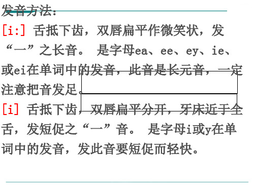 人教版初中英语八年级上册英语音标教学舌位课件-课件