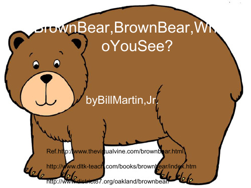 英语绘本_brown bear what do you see[优质ppt]