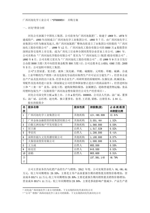 广西河池化工公司000953公司简介