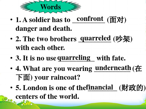 高中英语 Module3《Friendship》Grammar课件2 外研选修6