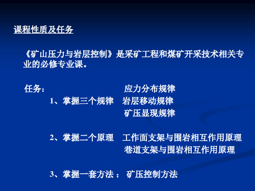 矿山压力及其控制第一章绪论共41页文档