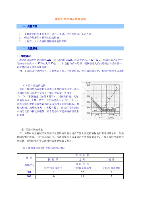 【免费阅读】碳钢的热处理及性能分析