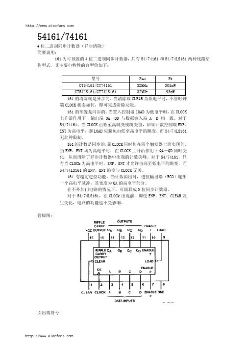 74LS161中文资料