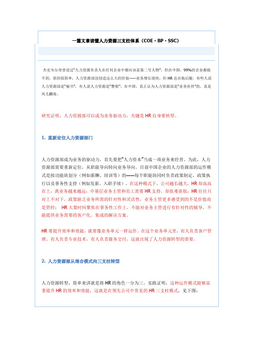 一篇文章读懂BP.SSC.COE
