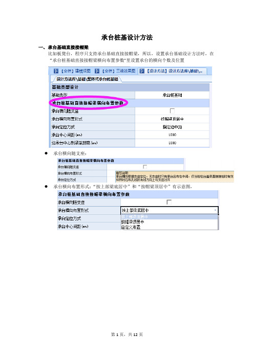 30 设计方法承台桩基——07 《方案设计师V50》帮助文档资料文档