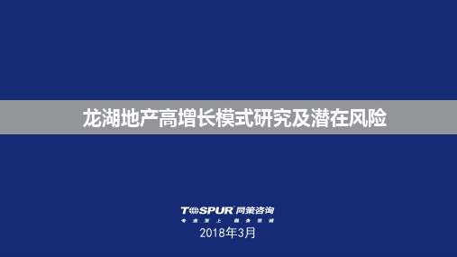 龙湖地产高增长模式研究及潜在风险分析报告