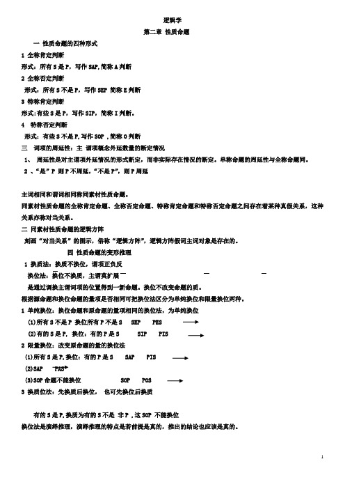 逻辑学基本内容