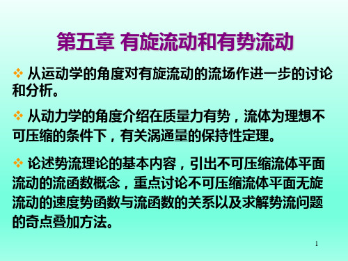 流体力学-有旋流动和有势流动