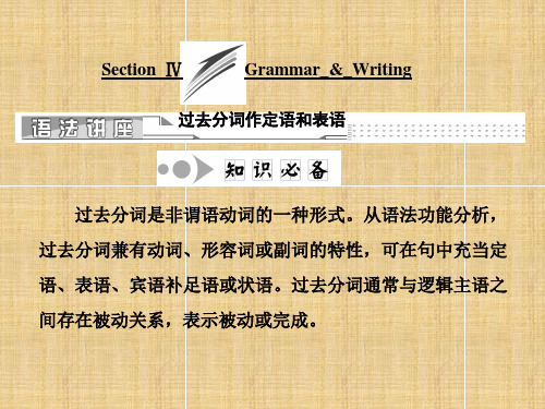 必修5课件：Unit 1 Grammar