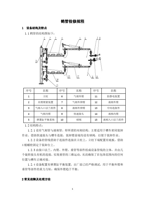 鹤管检修规程